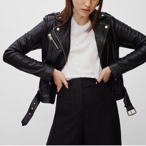 Mackage for Aritzia , genuine leather,  Rumer , moto biker jacket. Women’s small